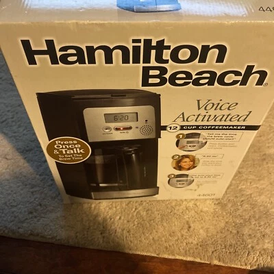 Hamilton Beach  12 Cup Coffee Maker. Voice Activated 44601 made 2009 - Image 1 of 4