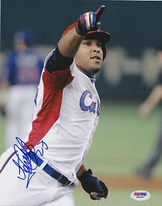 YASMANY TOMAS SIGNED AUTO'D 8X10 PHOTO PSA/DNA ARIZONA DIAMONDBACKS CUBA WBC A - Picture 1 of 1
