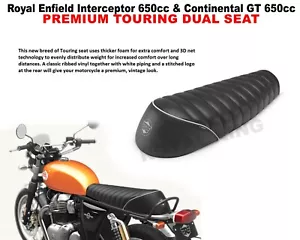 "ASIENTO DOBLE PREMIUM TOURING"" INTERCEPTOR 650/CONTINENTAL GT 650" - Imagen 1 de 12