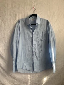 Berlioni Italy Long Sleeve Button-Down Dress Shirt Size M - Picture 1 of 8