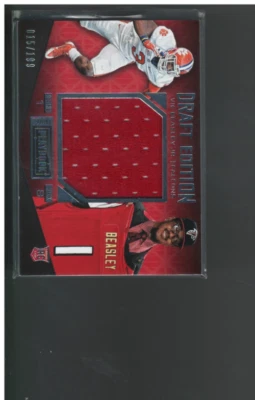 B4369- 2015 Panini Playbook Draft Edition Memorabilia #5 Vic Beasley Jr /199 - Image 1 of 2