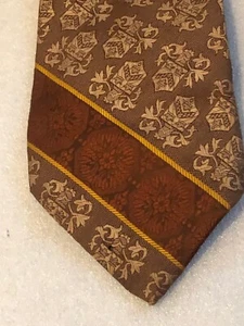 VINTAGE DEL CINO SHORT 55" X 4" 100% POLYESTER MEN'S NECK TIE N388 - Picture 1 of 13