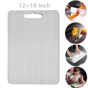 Titanium Cutting Board Double-Sided Titanium Cutting Boards for Kitchen Camping - Picture 1 of 12