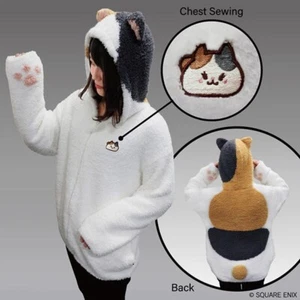 NUEVA PARKA SQUARE ENIX CAFÉ FINAL FANTASY XIV FF14 Fat Cat Parker talla libre - Imagen 1 de 3