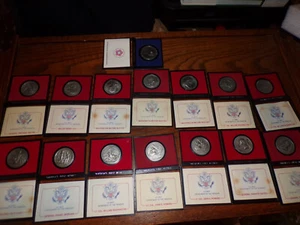 Lot of 15 - AMERICA'S FIRST MEDALS - Pewter - U.S. Mint some duplicates - Picture 1 of 5