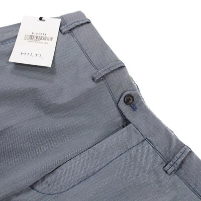 Hiltl NWT Chinos / Casual Pants Size 34 US Dustin Blue Small Pattern - Image 1 of 4
