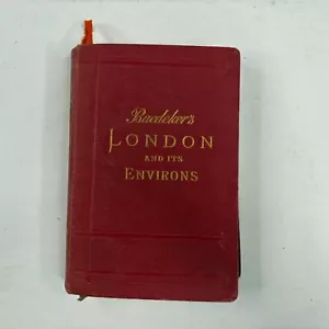 Karl Baedeker LONDON AND ITS ENVIRONS Handbook for Travellers Guidebook 1911 Ed - Picture 1 of 14