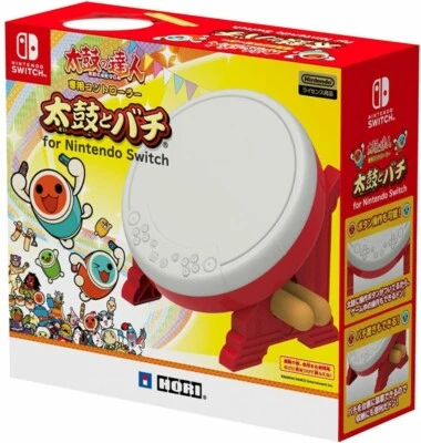 HORI TAIKO NO TATSUJIN Drum & BACHI set for Nintendo Switch From Japan - Image 1 of 4