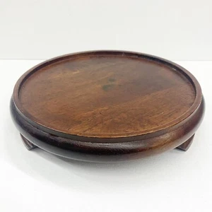 Vintage Chinese Wood Stand For 6.375” Max Vase Urn Pot Planter Lamp Chinoiserie - Picture 1 of 7