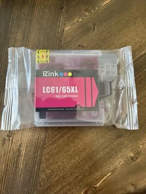 New EZ LC61/65XL Magenta Ink Cartridge Replacement For Brother Printer - Image 1 of 2