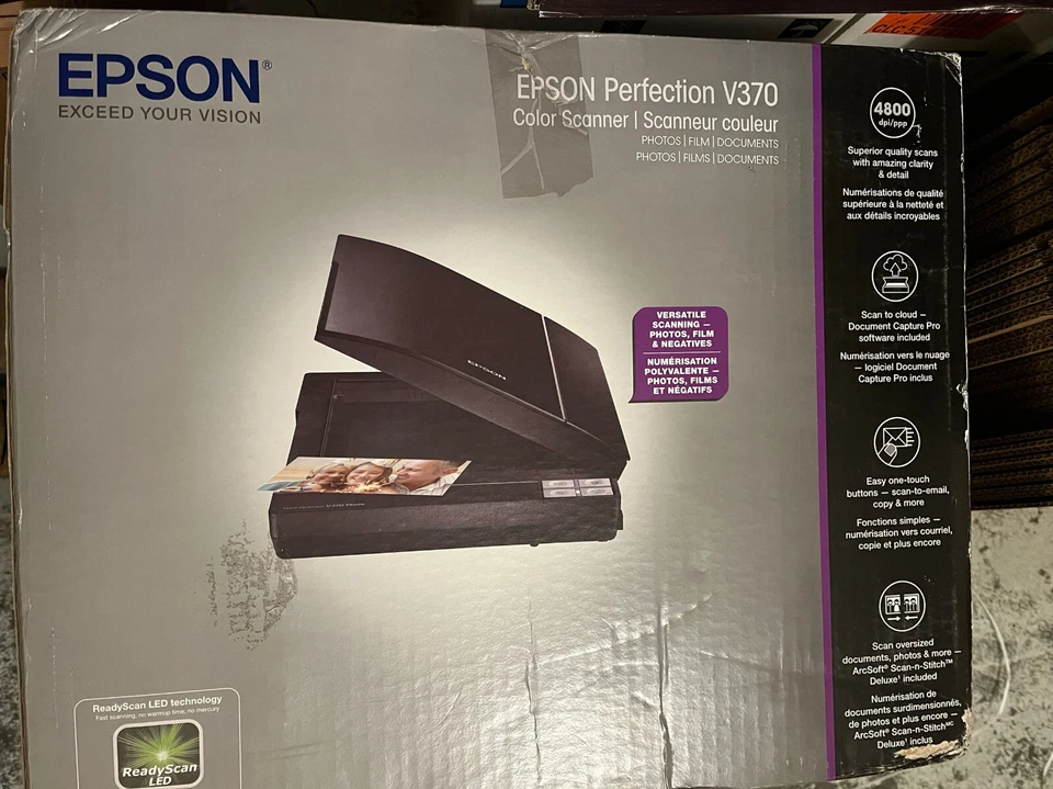 Epson Perfection V39 Color Photo & Document Scanner – 4800 dpi – Open Box - Image 1 of 1