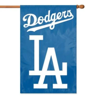 Los Angeles Dodgers Banner/House Flag Applique 44"x 28" Heavy Duty - Image 1 of 2