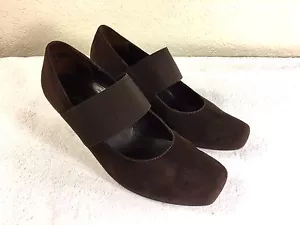 Paul Green donna tacco slip on scamosciato marrone taglia 3,5 o U.S. 6 bello! - Foto 1 di 12