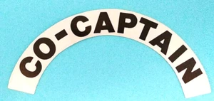 CO-CAPTAIN - Highly Reflective FIRE HELMET CRESCENT  DECALS -  A PAIR - Picture 1 of 1