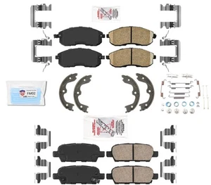 AmeriBRAKES Ceramic Brake Pads Parking Shoes Fits 2007-2012 Nissan Altima - Picture 1 of 9