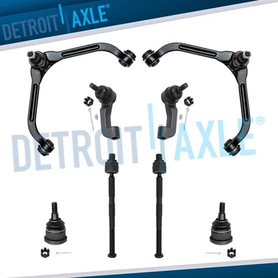 Brazos de control superiores delanteros Tierods de rótula inferiores de 8 piezas para Jeep Liberty 2006 2007 Foto 1 de 4