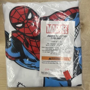 Hoja de cuna ajustada estilo cómic Marvel Spider-man Photo Op - Imagen 1 de 2