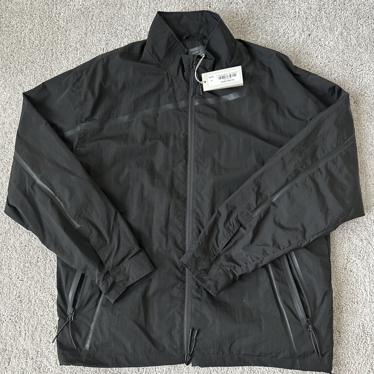 Kith 101 Nylon Madison Jacket Black Kith 101 Wrinkle Nylon Madison