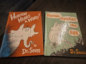 Dr. Suess Horton Hears A Who/Horton Hatches The Egg Large Hardcover Book Club - Picture 1 of 8