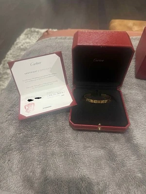 卡地亚 Love Cuff 黄金 17 码 — 第 1/4 张图片