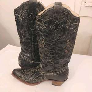 Corral Vintage Boots Size 7 M Distressed leather Women's - Picture 1 of 20