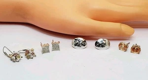 Vintage bis Modern 925 Sterling Silber verschiedene Stil Ohrringe Konvolut (47) - Bild 1 von 7