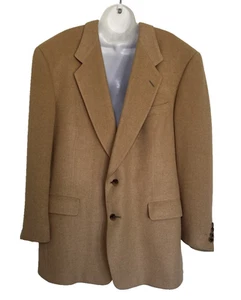 Hart Schaffner & Marx 100% Kamelhaar Blazer Sport Mantel hellbraun 44R - Bild 1 von 14