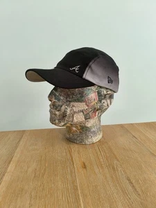 New Era Atlanta Braves 5 Panel Cap Hat / One Size / Black Grey - Picture 1 of 5