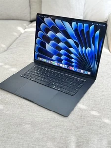 2024 M3 Apple MacBook Air 15-inch/ 8GB RAM / 256GB SSD /Midnight /APPLE WARRANTY - Picture 1 of 19
