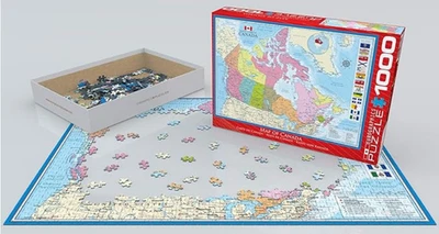 EuroGraphics Map of Canada Puzzle (1000 Piece) - Image 1 of 4