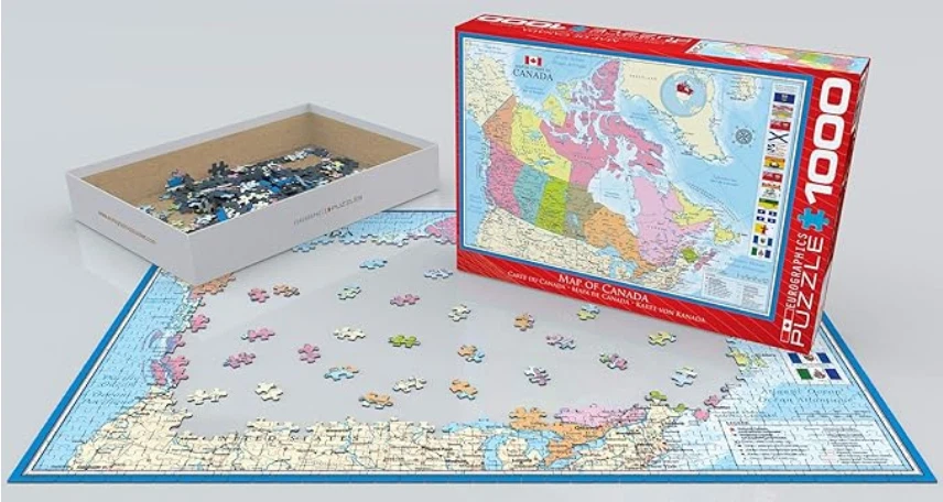 EuroGraphics Map of Canada Puzzle (1000 Piece) - Image 1 of 4