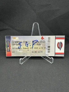 Justin Gonzales Autograph Signed Greenville Drive Ticket Stub Red Sox Prospect  - Picture 1 of 2