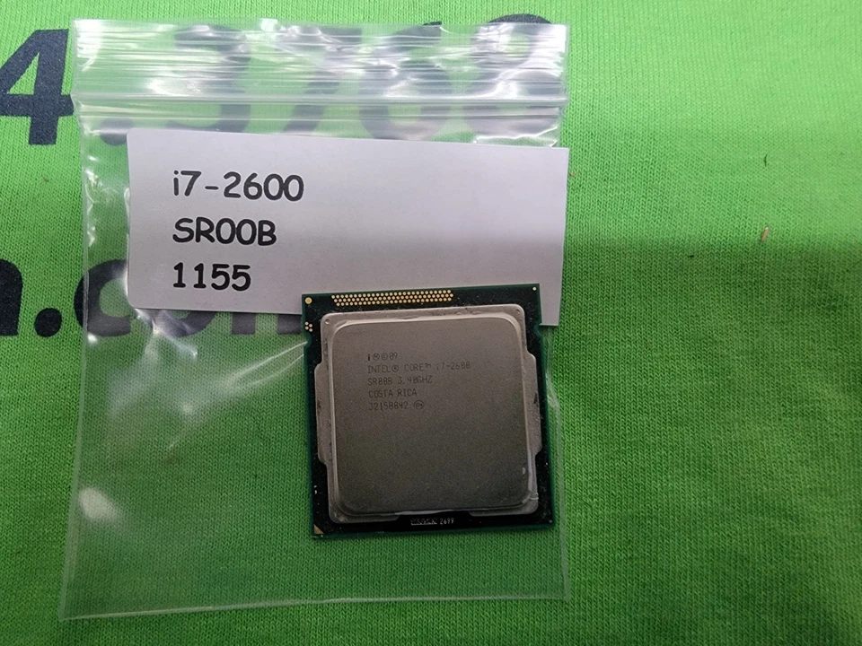 Procesador CPU Intel Core i7-2600 SR00B 3,40 GHz 8 M CPU 1155 Foto 1 de 1