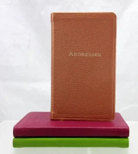 Address Book Pocket Size 3x5" Soft Leather Cover Graphic Image List$40 Rose Gold - Picture 1 of 10