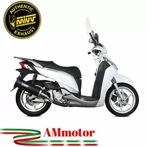 Mivv Honda SH 300 2008 Terminale Di Scarico Per Scooter Marmitta Mover Inox Nero - Foto 1 di 4