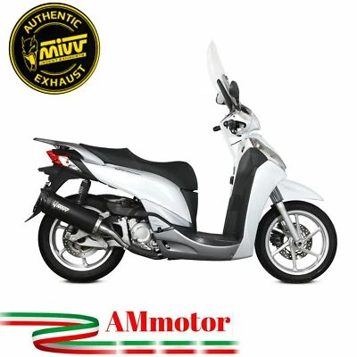Mivv Honda SH 300 2008 Terminale Di Scarico Per Scooter Marmitta Mover Inox Nero - Immagine 1 di 4
