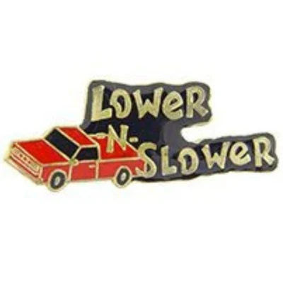 定制翻领针 DIY 低速经典复古皮卡车红色 — 第 1/4 张图片