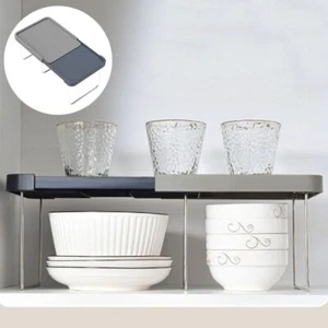 Stainless Steel Kitchen Folding Shelf Cabinet Sliding Rack for Tableware - Picture 1 of 12