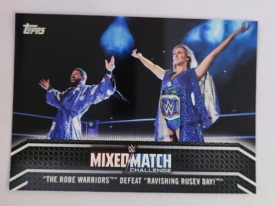 2018 Topps WWE Women's Division MIXED MATCH #MM-21 BOBBY ROODE & CHARLOTTE FLAIR - Image 1 of 2