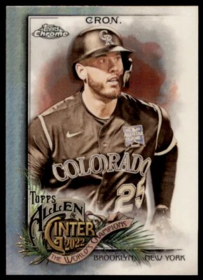 2022 Topps Allen & Ginter Chrome Refractor #268 C.J. Cron Colorado Rockies - Image 1 of 2
