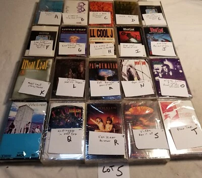 Cassette Tape  ALL SEALED Collective Soul Pat Benatar Nirvana Pearl Jam Halen #5 - Image 1 of 4