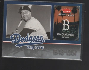 ROY CAMPANELLA 2006 FLEER GREATS OF THE GAME DODGERS GREATS CARD #LAD-CA - Picture 1 of 1
