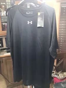 Under Armour HeatGear UA Tech Tee T-Shirt Black XXL - Picture 1 of 1