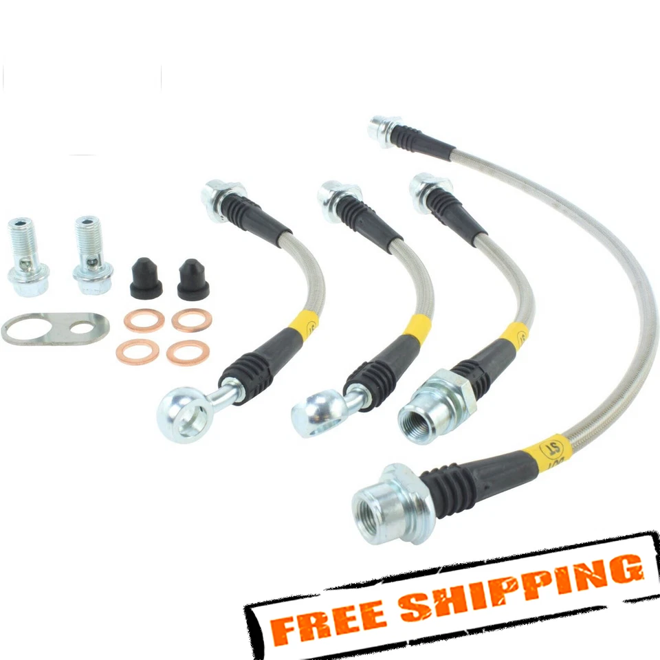 StopTech 950.44525 Stainless Steel Rear Brake Line Kit for 16-17 Toyota Prius V - Imagem 1 de 3