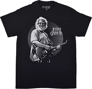 New GRATEFUL Dead JERRY GARCIA Black Liquid Blue T Shirt - Picture 1 of 1
