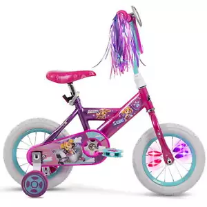 12" Huffy Paw Patrol Kids Bike, Ages 3+ Years, LED Lights, Pink - Picture 1 of 8