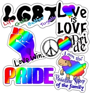 LGBT & Gay Pride Stickers - Picture 1 of 7