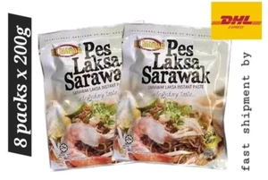 Laksa Sarawak Famosa Sopa de Pasta Instantánea Perecah Halal 8 paquetes x 200 g - DHL Exp - Imagen 1 de 6