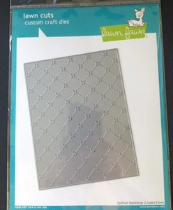 Lawn Fawn Quilted Backdrop Portrait Background New 2018 Metal Cutting Die LF1625 - Picture 1 of 4