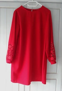 Edles KLEID ~ Gr. 44 - Kirschrot~ H&M - 1 x GETRAGEN - makellos -OHNE Label - Bild 1 von 5